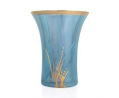 Angela New Viener Werkstaette Vase en Verre Turquoise Taille Unique