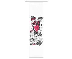 Home Fashion 87311-707 Edinburgh Panneau Japonais Polyester Rouge 245 x 60 cm