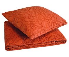 Aster Dessus de Lit Coton chenillé Ambre 250 x 270 cm