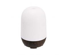 AmazonBasics Diffuseur dâhuiles essentielles dâaromathérapie à ultrasons Base effet bois foncé Veilleuse 7 couleurs 100 ml