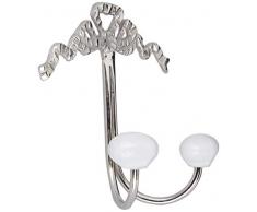 Better & Best Cintre avec 2 Grands nÅuds ArgentÃ© 12 x 4 x 11,5 cm MatÃ©riau : mÃ©tal