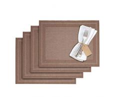 Westmark Set de table en plastique de qualité supérieure Orange, Braun/Bronze, 42 x 32 cm