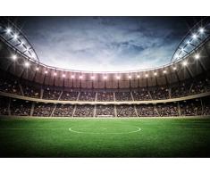 Papier Peint poster panoramique STADE DE FOOT 4 x 2,70 m | DÃ©co et photo murale XXL QualitÃ© HD Scenolia
