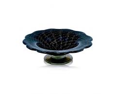 Art di Murano Vase en verre de Murano Piccola noir/or