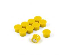Magnet ExpertÂ® F4M18Y-5 Petit Jaune Puissance Â«Â MemoÂ Â» Conseil aimants-Bureau & frigo (17,5 mm dia x 12,3 mm de Hauteur) (5 Paquets de 10), Argent