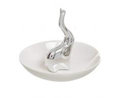 Dcasa Anneau avec Soucoupe éléphant Organisateur de Bijoux pour Armoire Rangement de décorations Festivales Articles pour la Maison Unisexe Adulte, Multicolore (Multicolore), Unique