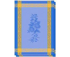 Lot de 2 torchons Jacquard 50x70 cm 100% Coton de qualité supérieure Sunflower Bleu