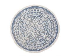 Dcasa Rond Mandala Tapis Enfant Mural Décoration de la Maison Unisexe Adulte, Multicolore (Multicolore), Unique