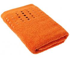 Lasa Home Drap de Bain 70x140, Collection Pure Points, Orange Coton, 70x140x1 cm