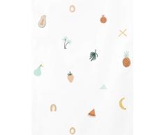 Kenay Home Fruity Wallpaper Papier Peint pour Enfants, Fruits colorés, 53 x 1000 cm