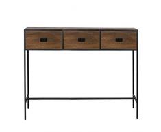 Dcasa Console 3 tiroirs en Bois pour dÃ©coration Festival Articles pour la Maison Unisexe Adulte, Couleur Unique