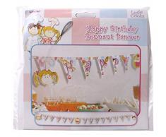 amscan Little Cooks fanions Happy Birthday 3Â x 16Â cm