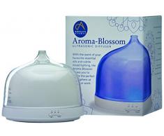 Absolute Aromas T657 Aroma-Blossom Huile Essentielle ultrasonique Diffuseur pour la Maison, Bureau, Chambre Ã Coucher, Blanc, 15 x 15.5 x 18.5 cm, Plastique, 15 x 15,5 x 18,5 cm