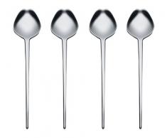 Alessi Bmgs03s4 Human Collection Set de Quatre Couverts Ã Amuse Bouche et dessert en Acier Inoxydable 18/10 Brillant