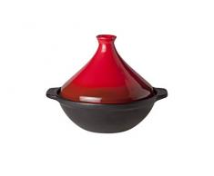 COSY & TRENDY 966413 Tajine en grès-Rouge/Noir-D31XH23CM
