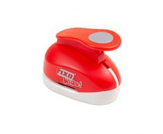 Fixo Perforatrice en forme de cercle 3,8 cm Rouge Grand