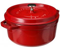 Staub Cocotte ronde 4 quart 4-quart cerise