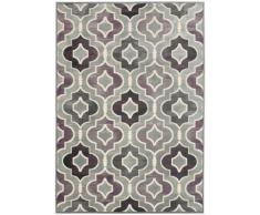 Safavieh Tapis Moderne, Tissé Fibre de Viscose douce Tapis en Gris / Multicolore, 90 X 150 cm