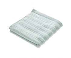 iDesign Petite Serviette de Bain, Serviette en Coton au Design rayÃ© pour la Douche ou la Baignoire, Serviette de Toilette Douce pour sÃ©cher Le Visage, Les Mains, etc., Bleu Clair