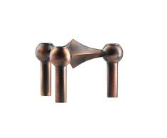 Stoff Nagel Bougeoir en Tissu métal Multicolore 6,5 x 10,2 cm