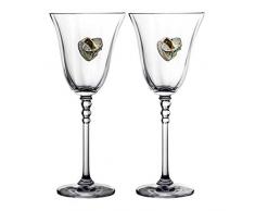 Crystaljulia 02080 Lot de verres Ã vin transparents