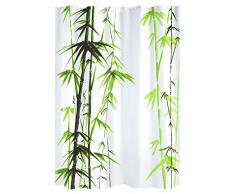 Gelco Design Exotic Rideau de Douche ou Baignoire, 100% Polyester, Chocolat/Vert, 180 x 200cm