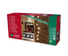 Konstsmide 2776-103 Guirlande Déco + 10 LED Blanc Chaud + Câble Transparent 24 V