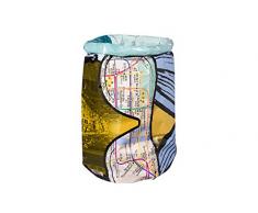 Marchandises Design Bureau Sac en Papier, Multicolore