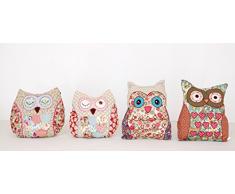 Sukima Decor Patchwork Coussin, Combinaison de Polyester, Multicolore, 40 x 30 x 24 cm, 4 unités
