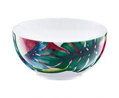 AMBITION Saladier Tropical 13 cm avec Motif Feuilles et pastÃ¨que, saladier, saladier Rose, Multicolore et Vert