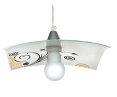 Tosel 11892 Suspension Mailys Verre 100 W E27 Ambre