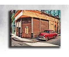 Bonamaison Peinture sur toile, multicolore, 40 x 60 cm - ConÃ§u et fabriquÃ© en Turquie