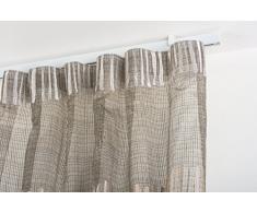 InCasa Tringle Ã Rideaux: 32 x 12 mm, L. 220 cm. laquÃ© Blanc â Complet