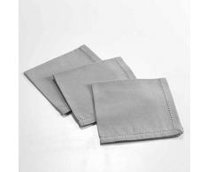 douceur dinterieur Charline Serviettes DE Table, Gris, 40 x 40 CM