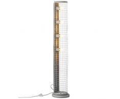 Brilliant Net Lampe sur pied 4 ampoules 60 W Gris béton