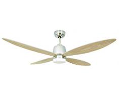 AireRyder Stratus Ventilateur de plafond à économie dâénergie avec éclairage et télécommande, avec pâles pâles pointues, couleur érable, 132 cm