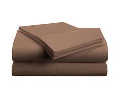 Superior 1500Â Series Massif Poche Profonde Super Doux et rÃ©sistant Ã Rides, Parure de lit 100% Microfibre, Taupe, brossÃ©, Queen, Set de 4