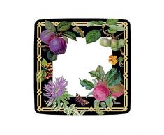 Caspari 13571SP Decoupage Garden Paquet de 8 Assiettes Dessert, Non-BÃ¢ton, Multicolore, 21 x 21 x 0,02 cm