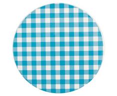 VILLA DESTE Home Dessous de Plat en liège Rond en céramique, Multicolore, 16 X 16 X 1 Cm