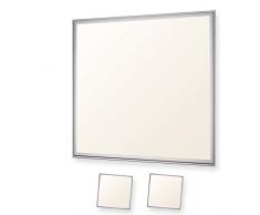 2x LEDVero 62x62 Panneau Ultraslim de LED - 36W, 3000lm, 3000K Plafonnier encastré avec clips de montage et transformateur EMV2016 - blanc chaud