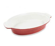 Galileo Casa 2194567 Plat Ã four avec poignÃ©es 38 cm Rouge mat