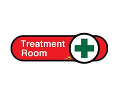 Panneau Autocollant Fin avec Inscription « Dementia Friendly Treatment Room » - 400 mm de Large