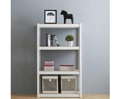 Dcasa Modulaire 4 étagères Bureau Rangement de décorations Festivales Articles pour la Maison Unisexe Adulte, Couleur Unique