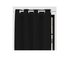 Soleil docre Eclipse Rideau occultant, Polyester, Noir, 140 x 180 cm