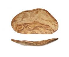 COSY & TRENDY 3778388 Coupelle à Fruits Organic-Bois dOlivier-23-28CM X 10-16CM