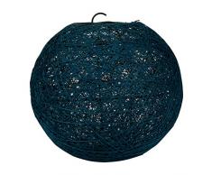 Lum & Co Ãcran Suspension en forme de boule, bleu foncé, 30 x 29 x 30 cm
