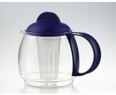 Jenaer Verre avec passoire - 1,2 l (Bleu)