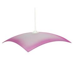 Tosel 13520 Suspension Quadro Verre 60 W E27 Rose Mat