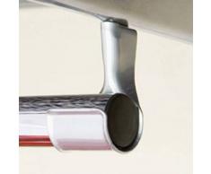 Elfa 470910 Support Tube penderie, Blanc, 7,7 x 4,3 x 3,5 [cm]