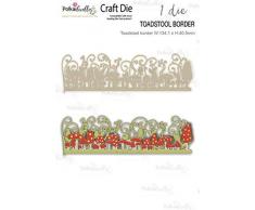 Matrice de découpe pour tabouret à pois Argenté 134 x 40,5 mm